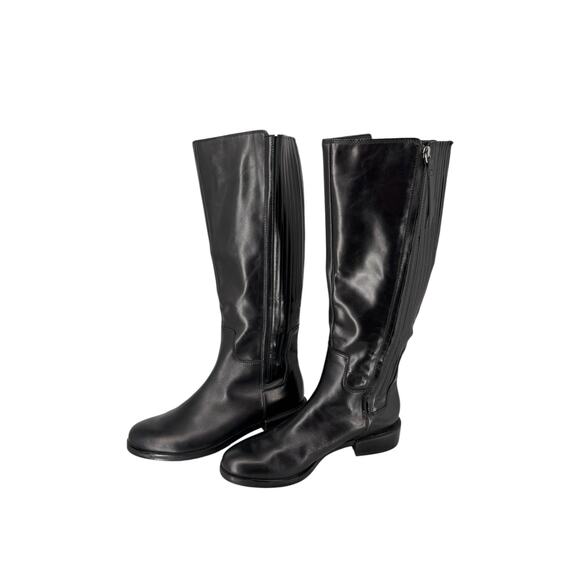 Clarks Marquette Silk Black Leather Boots Size 9M Equestrian Riding Classic - Picture 7 of 14